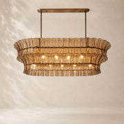 Lorenza Glass Linear Chandelier 54