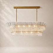 Lorenza Glass Linear Chandelier 54