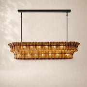 Lorenza Glass Linear Chandelier 72