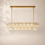 Lorenza Glass Linear Chandelier 72