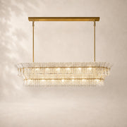 Lorenza Glass Linear Chandelier 72
