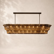 Lorenza Glass Linear Chandelier 90