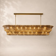 Lorenza Glass Linear Chandelier 90
