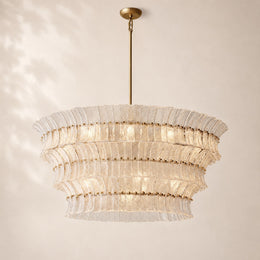 Lorenza Glass Round Chandelier 48