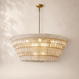 Lorenza Glass Round Chandelier 60