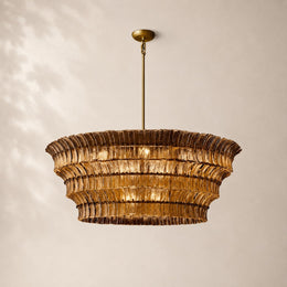 Lorenza Glass Round Chandelier 60