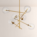 Modern Roscoe Glass Ball Chandelier