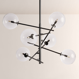 Modern Roscoe Glass Ball Chandelier