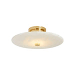 Round Ankeny Alabaster Ceiling Lamp — image 1