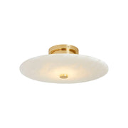 Round Ankeny Alabaster Ceiling Lamp — image 1