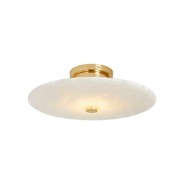 Round Ankeny Alabaster Ceiling Lamp — image 1