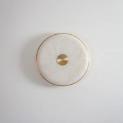 Round Beran Alabaster Wall Light