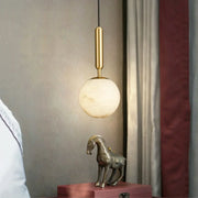 Round Bosso Alabaster Pendant Lamp — image 2