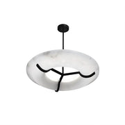Round Carve Alabaster Pendant Light