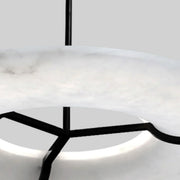 Round Carve Alabaster Pendant Light