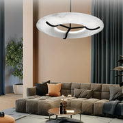 Round Carve Alabaster Pendant Light