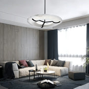 Round Carve Alabaster Pendant Light