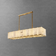 Round Modern Alabaster Chandelier