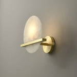 Round Savion Alabaster Wall Lamp