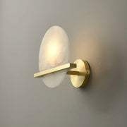 Round Savion Alabaster Wall Lamp
