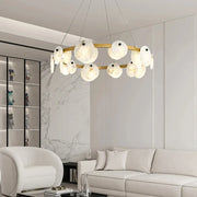 Round Trinidad Alabaster Chandelier — image 3