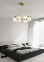 Round Trinidad Alabaster Chandelier — image 7