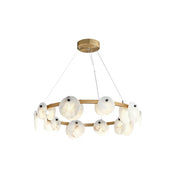 Round Trinidad Alabaster Chandelier — image 14