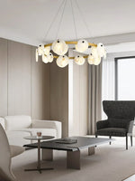 Round Trinidad Alabaster Chandelier — image 5
