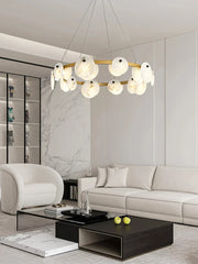 Round Trinidad Alabaster Chandelier — image 8