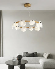 Round Trinidad Alabaster Chandelier — image 6