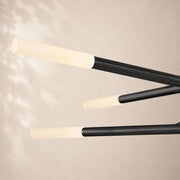 Rouvelle Modern 10 Lights Etched Rod Chandelier 50