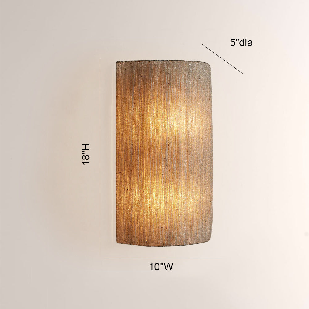 Jovyn Beaded Jute Fringe Wall Sconce