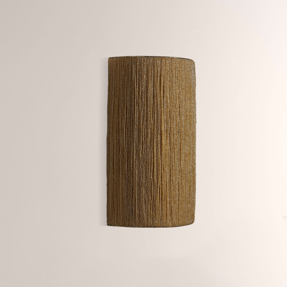 Jovyn Beaded Jute Fringe Wall Sconce