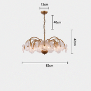 Alon Vintage Glass Tiered Chandelier  27”D 32“D