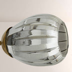 Renata Ribbed Smoke Glass Branch Linear Chandelier