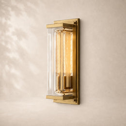 Savren Crystal Grand Rectangular Sconce 20