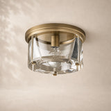 Savren Crystal Round Flushmount 10
