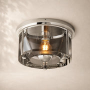 Savren Crystal Round Flushmount 10