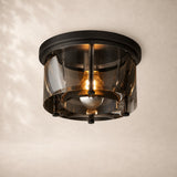 Savren Crystal Round Flushmount 10