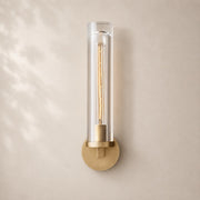 Savren Crystal Round Wall Sconce 17