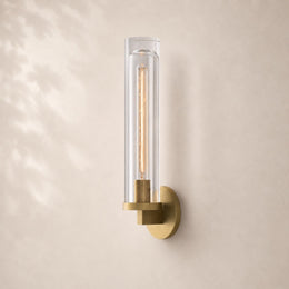 Savren Crystal Round Wall Sconce 17