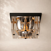 Savren Crystal Square Flushmount 10