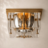 Savren Crystal Square Flushmount 10