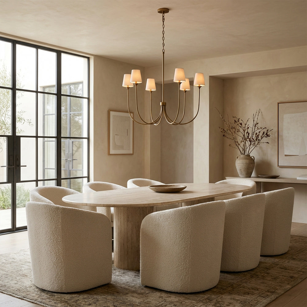 Veyra 6 Light Round Chandelier 42"D 55"D 68"D