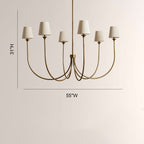 Veyra 6 Light Round Chandelier 42"D 55"D 68"D