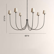 Veyra 6 Light Round Chandelier 42