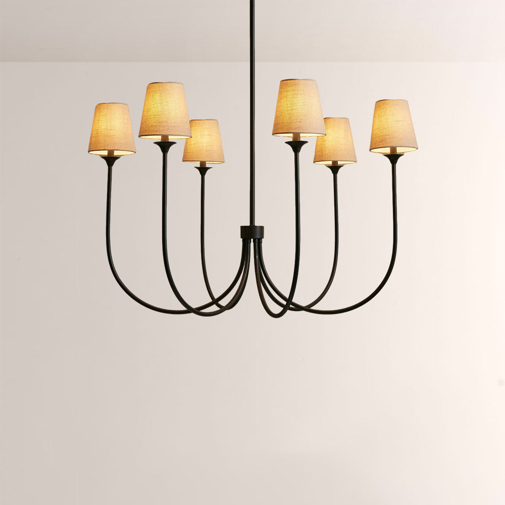 Veyra 6 Light Round Chandelier 42"D 55"D 68"D