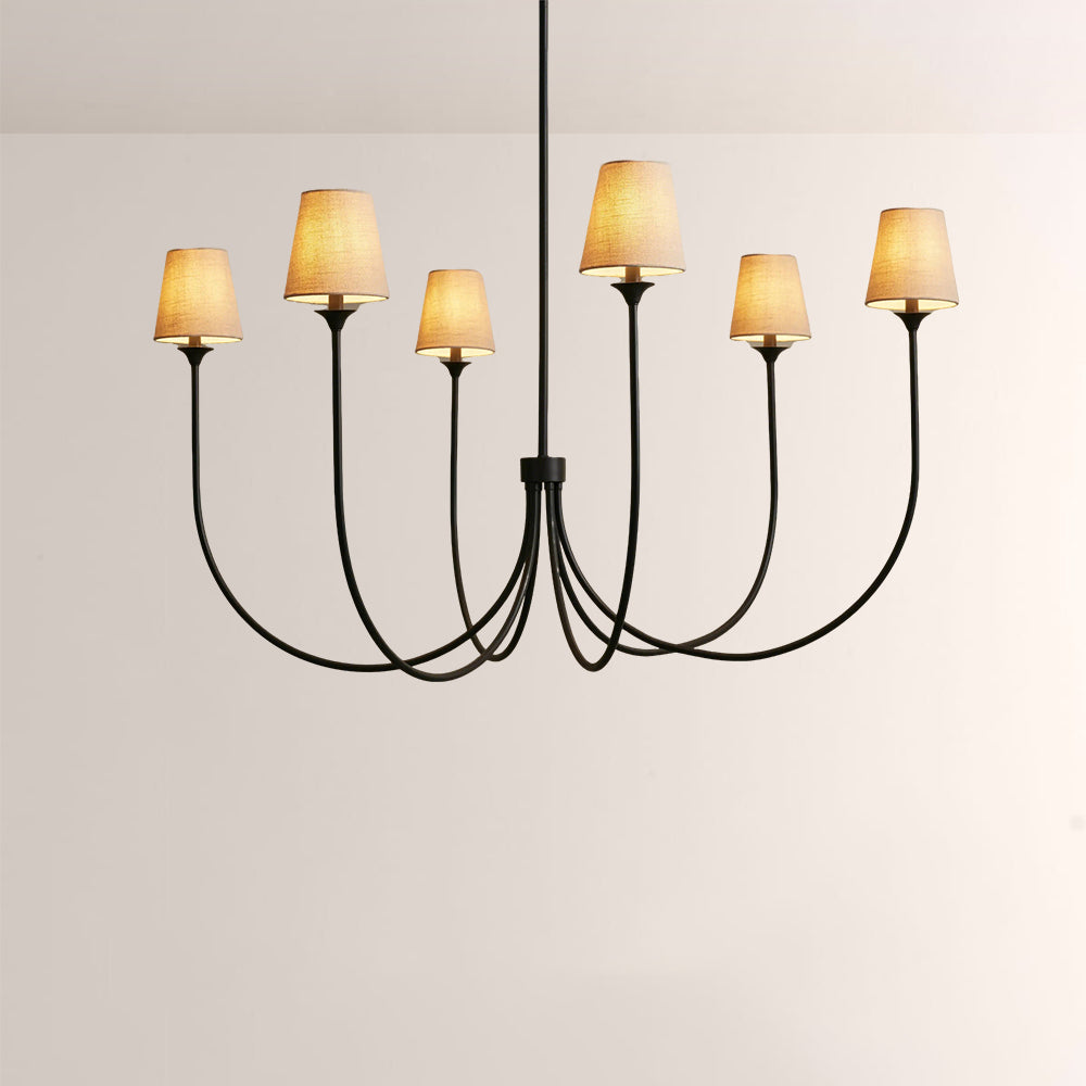 Veyra 6 Light Round Chandelier 42"D 55"D 68"D