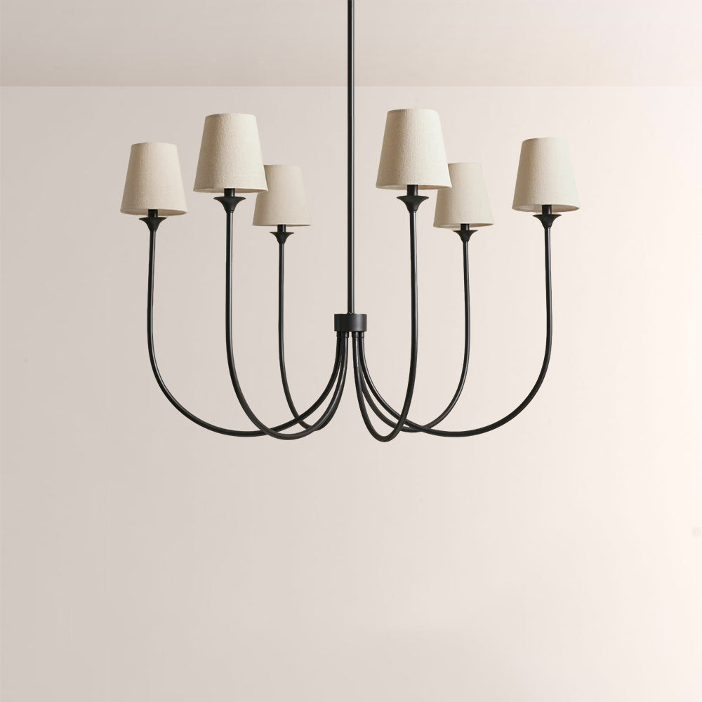 Veyra 6 Light Round Chandelier 42"D 55"D 68"D