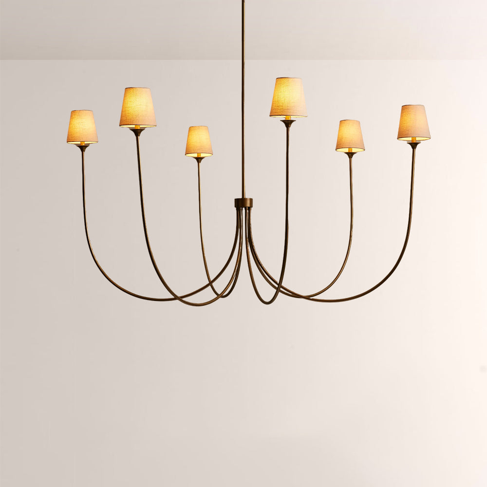 Veyra 6 Light Round Chandelier 42"D 55"D 68"D